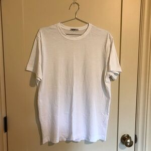 Buck Mason Men’s Short Sleeve White Slub Classic Tee Shirt Medium